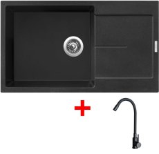 Sinks ULTIMA 860 XXL Metalblack + ELASTA černá matná