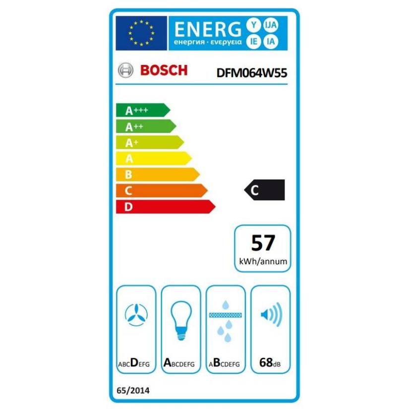 Výsuvná digestoř Bosch DFM064W55