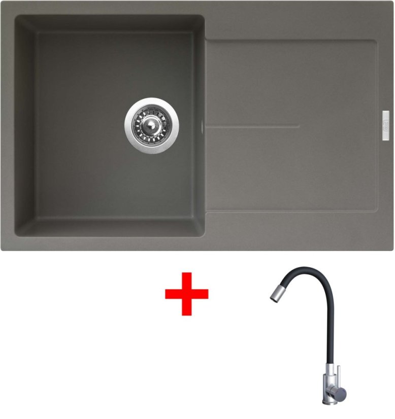 Sinks ULTIMA 790 Truffle + Elasta nerez/černá Sinks ULTIMA 790 Truffle + Elasta nerez/černá