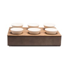 TOMGAST Box servírovací, jasan, 6 pozic, GN 1/1