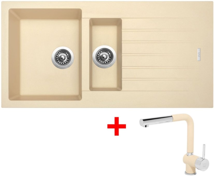 Sinks PERFECTO 1000.1 Sahara + Mix 3 P GR Sinks PERFECTO 1000.1 Sahara + Mix 3 P GR