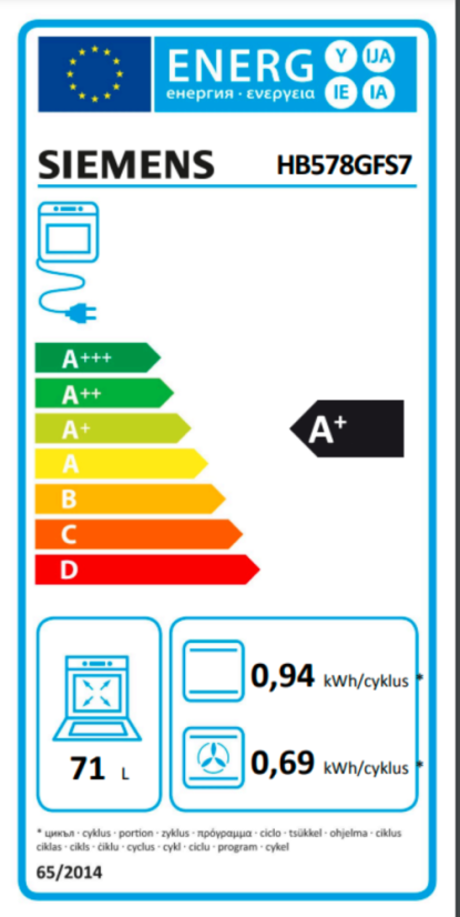 Vestavná trouba Siemens HB578GFS7