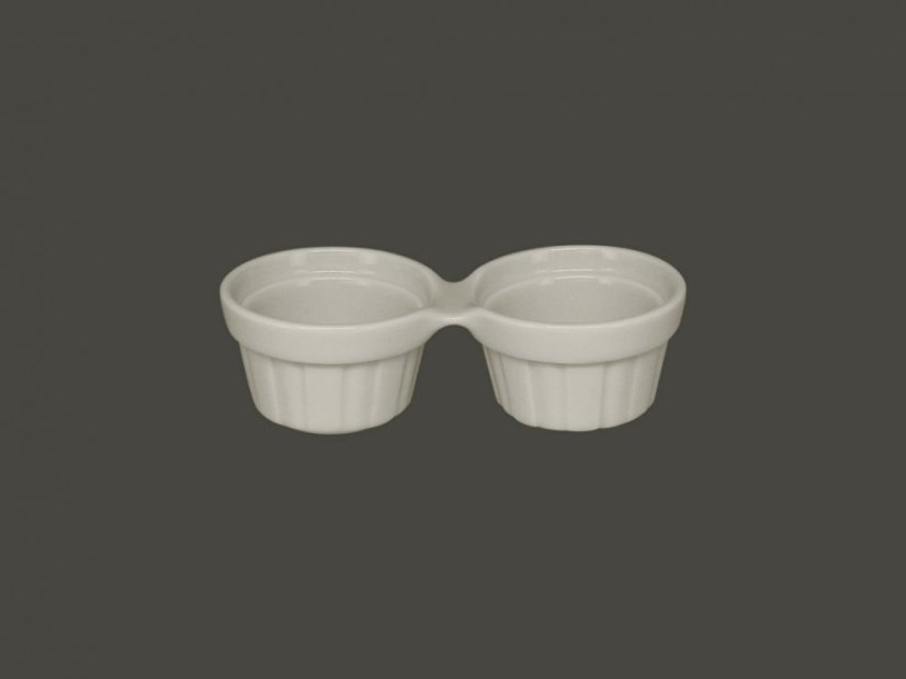 RAK Porcelain RAK Chef's Fusion ramekin dvojitý 13 cm, bílý | RAK-CFDR02WH