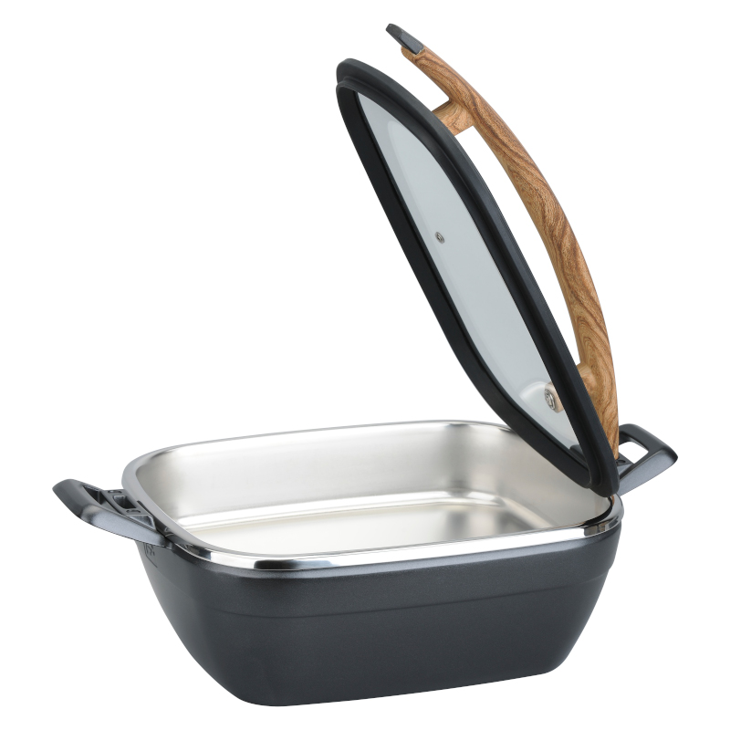 TOMGAST Chafing Artisan s dřevěnou rukojeti, 460 × 280 × 206 mm, 4,5 l TOMGAST Chafing Artisan s dřevěnou rukojeti, 460 × 280 × 206 mm, 4,5 l