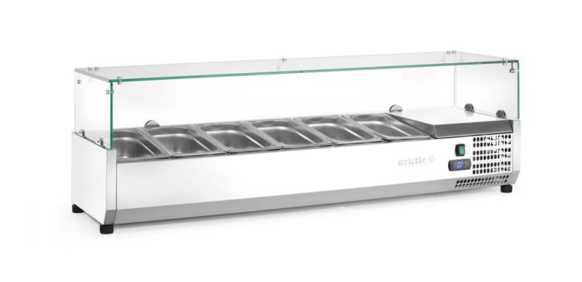 Chladicí zásobník GN 1/3, Arktic, 6x GN 1/3, GN 1/3, 36L, 230V/180W, 420x1405x(H)456mm