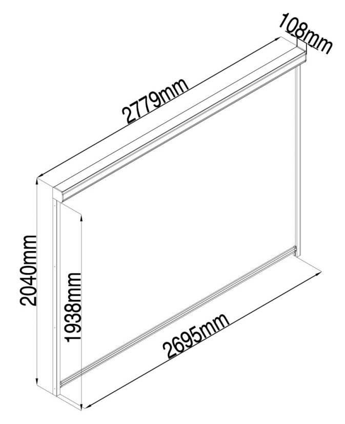 Příslušenství G21 boční markýza 2,8x2 m pro pergolu Austin