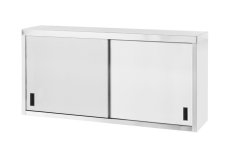 Závěsná skříň – svařovaná, s posuvnými dveřmi, HENDI, Profi Line, 1200x400x(H)600mm