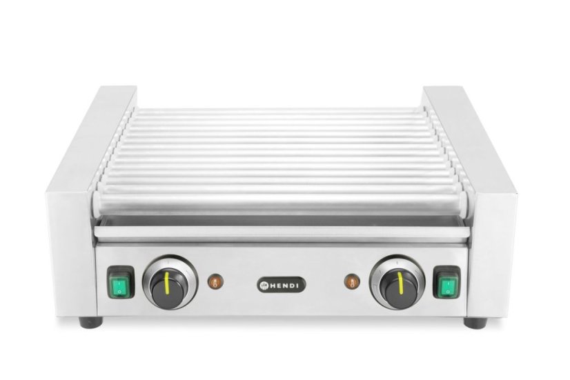 Rolovací gril na klobásy, 2 zóny, HENDI, 230V/1230W, 566x640x(H)192mm