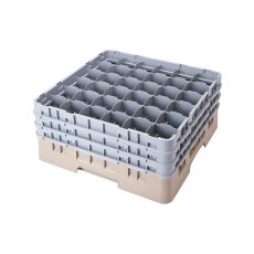 Cambro Koš Camrack 36 pozic, výška sklenice 32 cm - Béžová