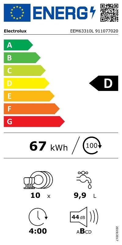 Vestavná myčka nádobí Electrolux 700 FLEX MaxiFlex EEM63310L