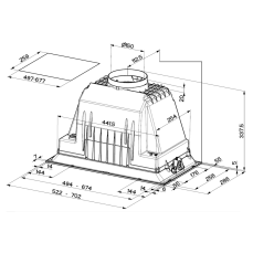 Vestavná digestoř Faber INKA PLUS HC BK A70 černá
