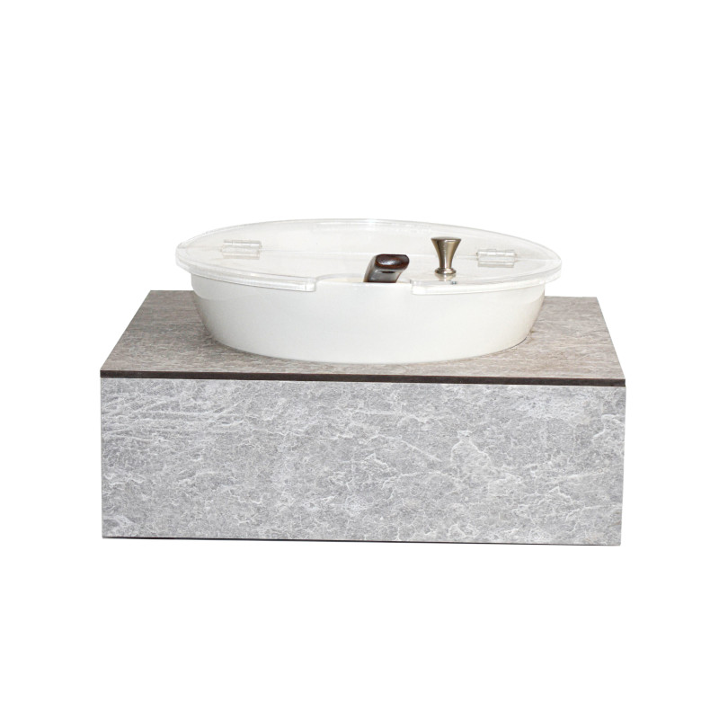 TOMGAST Chladicí box na jogurt GN 1/2, dekor beton TOMGAST Chladicí box na jogurt GN 1/2, dekor beton