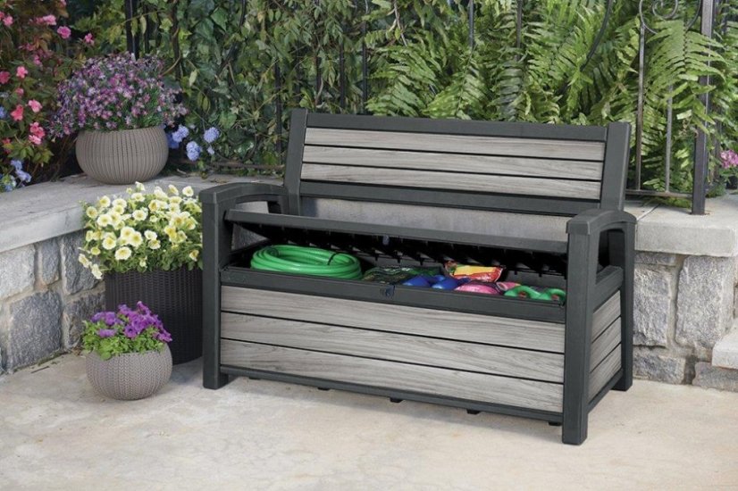 Zahradní lavice Keter Deco Garden Bench Storm grey