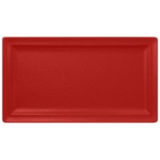 RAK Porcelain RAK Talíř obdélný 38 × 21 cm, světle červená | RAK-NFCLRP38BR