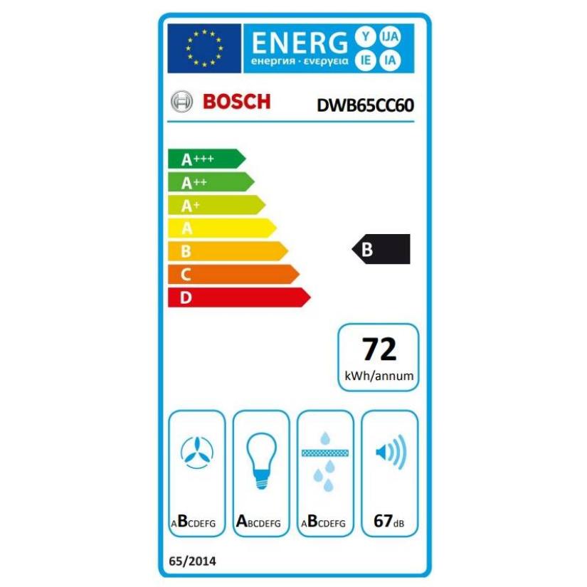 Komínová digestoř Bosch DWB65CC60