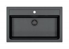 Alveus ATROX 40 černý 91 - BLACK ADDITION +  sifon
