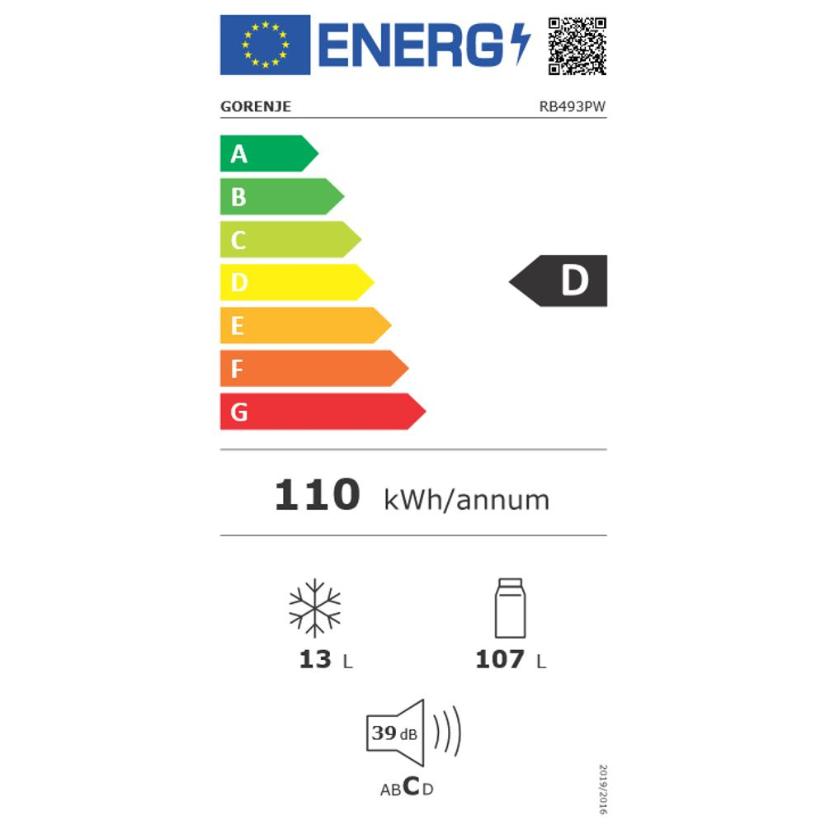 Kombinovaná chladnička Gorenje RB493PW