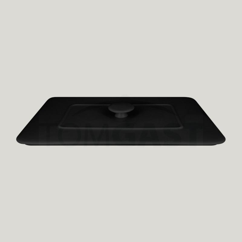 RAK Porcelain RAK Chef's Fusion poklice pro obdélný pekáč 32,5 × 22 cm, černá | RAK-CFRT32BKLD RAK Porcelain RAK Chef's Fusion poklice pro obdélný pekáč 32,5 × 22 cm, černá | RAK-CFRT32BKLD