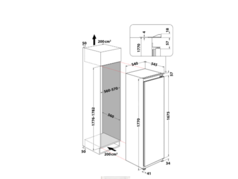 Vestavná chladnička Whirlpool WHSD18A013D1