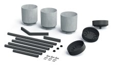 Stojan Prosperplast na květiny Bloomie Stand šedý 42 cm