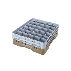 Cambro Koš Camrack 30 pozic, výška sklenice 25,8 cm - Béžová