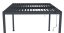 Bioklimatická pergola G21 Austin 3x3 m, antracitová hliníková