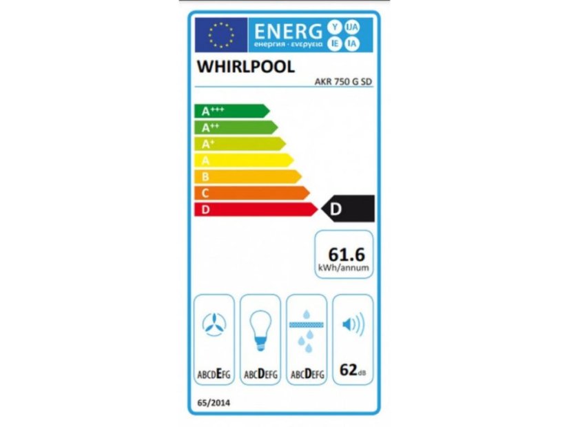 Výsuvná digestoř Whirlpool AKR750GSD