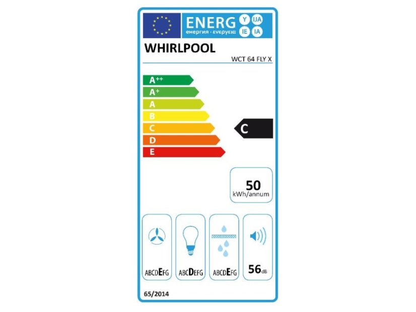 Vestavná digestoř Whirlpool WCT64FLYX