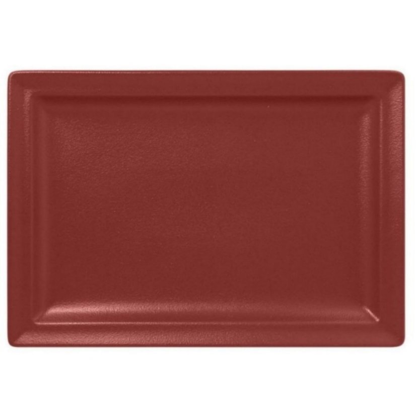 RAK Porcelain RAK Talíř obdélný 33 × 23 cm, tmavě červená | RAK-NFCLRP33DR RAK Porcelain RAK Talíř obdélný 33 × 23 cm, tmavě červená | RAK-NFCLRP33DR