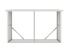 Přístřešek na dřevo G21 WOH 682 - 302 x 119 cm, zelený