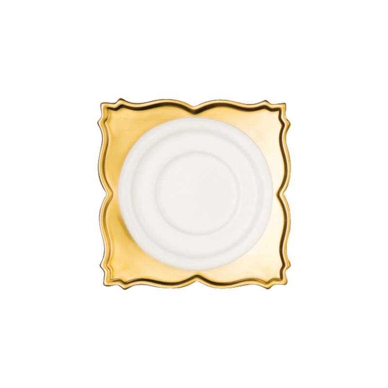 RAK Porcelain RAK Golden Ultra podšálek 12 × 12 cm, zlatý | RAK-UGKQSA12 RAK Porcelain RAK Golden Ultra podšálek 12 × 12 cm, zlatý | RAK-UGKQSA12