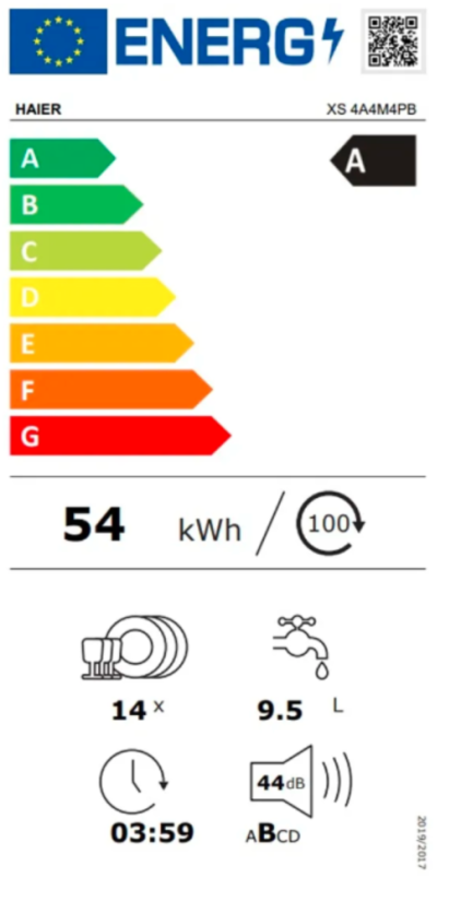 Vestavná myčka nádobí Haier XS4A4M4PB