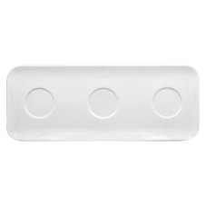 RAK Porcelain RAK Talíř obdélníkový 46 × 18 cm, 3 důlky | RAK-AURT46IN3