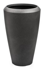 Květináč G21 Coal Oval 44,3 x 44,3 x 69,8