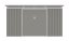 Zahradní domek G21 GRAH 700 - 340 x 206 cm, metalický šedý