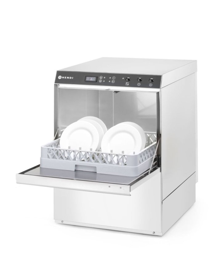Myčka nádobí HENDI, s dávkovačem mycího prostředku i vypouštěcím čerpadlem, 400V/4900W