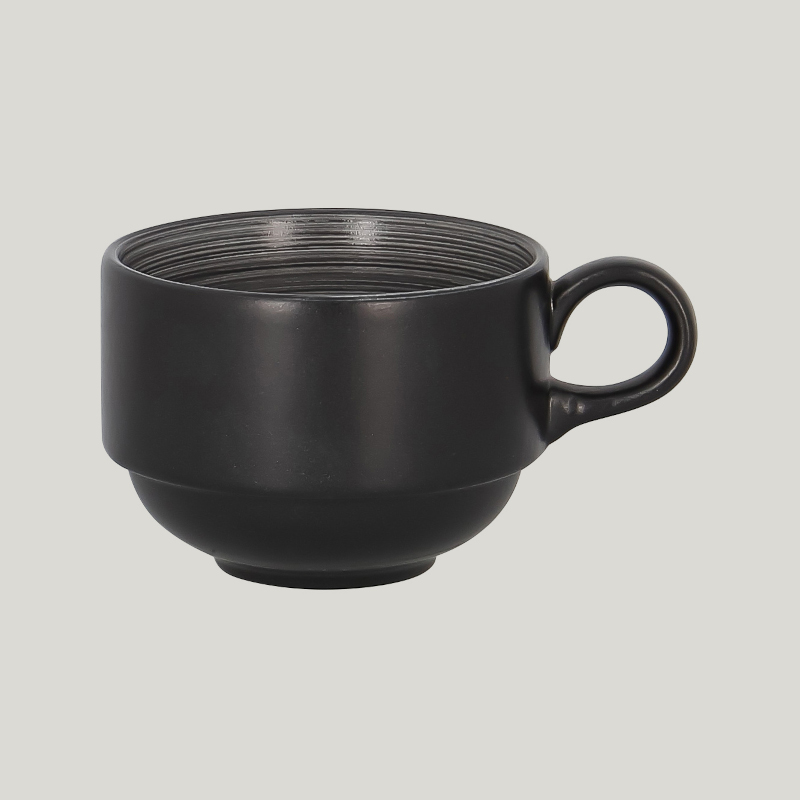 RAK Porcelain RAK Trinidad šálek stohovatelný 230 ml, šedý | RAK-TRCLSC23BG RAK Porcelain RAK Trinidad šálek stohovatelný 230 ml, šedý | RAK-TRCLSC23BG