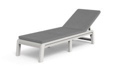 Lehátko Keter Mallorca bílé s polstrem