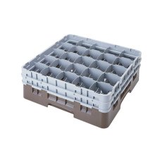 Cambro Koš Camrack 25 pozic, výška sklenice 13,2 cm - Hnědá