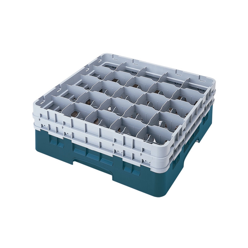 Cambro Koš Camrack 25 pozic, výška sklenice 32 cm - Tyrkysová Cambro Koš Camrack 25 pozic, výška sklenice 32 cm - Tyrkysová