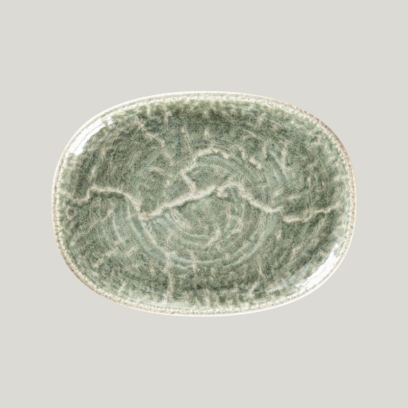RAK Porcelain Krush talíř oválný 25 × 19 cm, zelený RAK Porcelain Krush talíř oválný 25 × 19 cm, zelený
