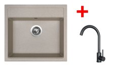 Sinks SOLO 560 Avena + ARCO černá matná