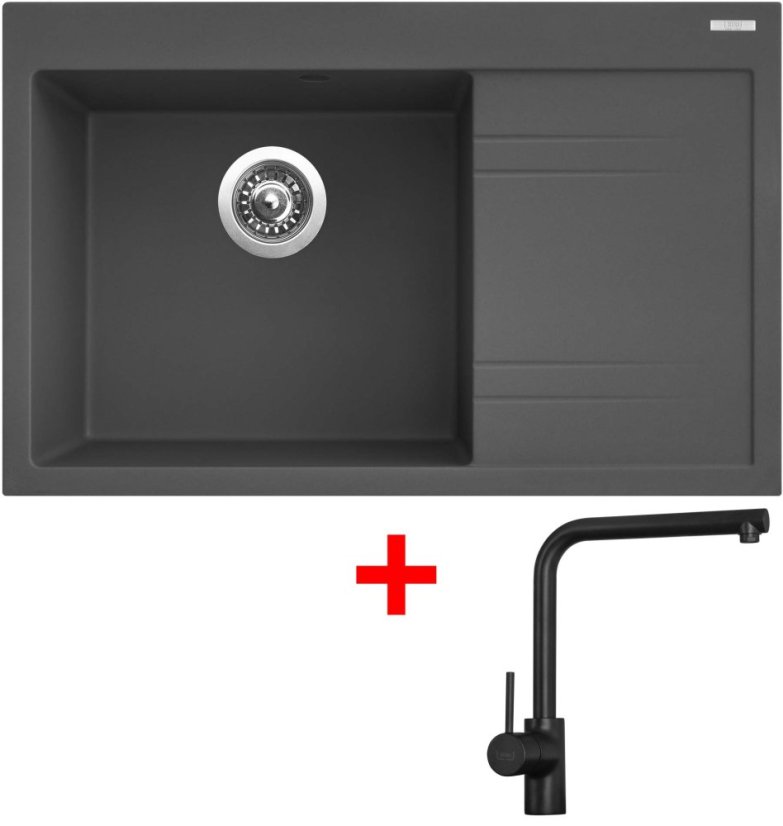 Sinks RIM 780 L Titanium + Elka černá matná Sinks RIM 780 L Titanium + Elka černá matná
