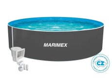 Bazén Marimex Orlando 4,57x1,07 m - ŠEDÝ, bazén, fólie, skimmer