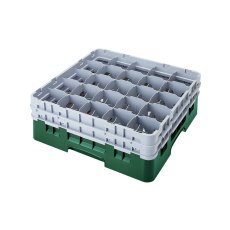 Cambro Koš Camrack 25 pozic, výška sklenice 9 cm - Zelená