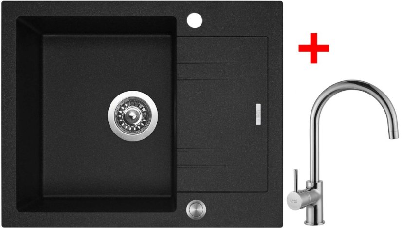 Sinks LINEA 600 XC Granblack + Vitalia Sinks LINEA 600 XC Granblack + Vitalia