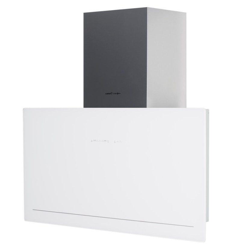 Komínová digestoř Cata GOYA WHITE GLASS 900