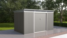 Zahradní domek G21 GRAH 700 - 340 x 206 cm, metalický šedý