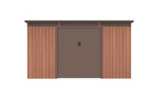 Zahradní domek G21 GRAH 483 - 340 x 142 cm, hnědý