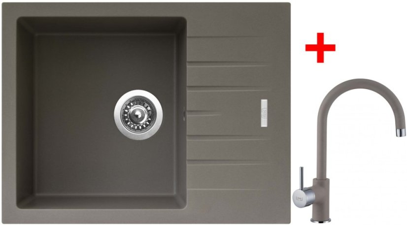 Sinks PERFECTO 650 Truffle + Vitalia GR Sinks PERFECTO 650 Truffle + Vitalia GR